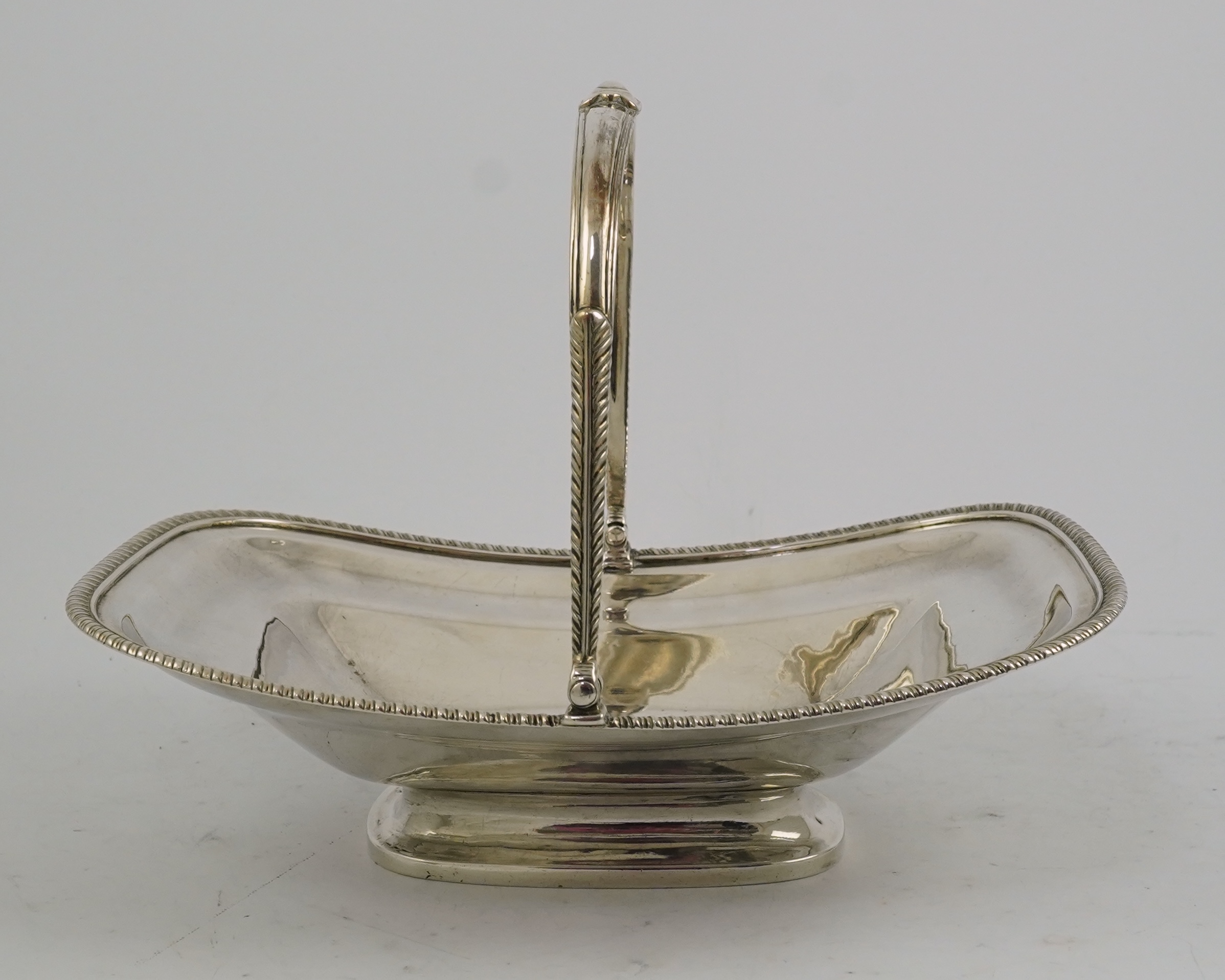 A George III silver bread basket